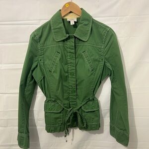 LOFT Utility Jacket in Vibrant Green